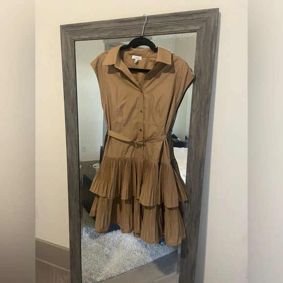 Current air latte beige Berlin mini dress - Picture 4 of 6